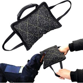 Haokaini Dog Bite Tug Tug Tuy Daging Dog Liten Pillow 3 مقابض تدريب على الكلاب TUG TUG TOY TOUT