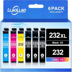 LLAOLLAO 64XL Black Ink Cartridge Replacement for HP Ink 64 High Yield Printer Ink 64 XL Works with HP Envy Photo 7855 7858 7155 7800 6255 6252 7158 Tango Printer (2 Black)