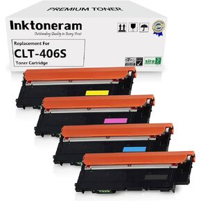 استبدال خراطيش الحبر متوافقة مع Samsung CLP365 CLP-365 406S CLT-406S CLP-360 CLP-365W CLX-3305 CLX-3305FN CLX-3305FW XPRESS C410W C460FW ([الأسود ، Cyan ، Magenta ، أصفر]
