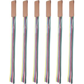 6 Pcs Ribbons Bookmarks Leather Ribbon Page Markers Colorful Ribbon Bookmark for Books