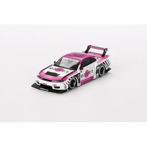 DIECAST Model Car متوافقة مع Mini GT 1:64 Nissan LB-Super Silhouette S15 Silvia Auto Finesse Sema 2023 Die-Cast Model MGT00781