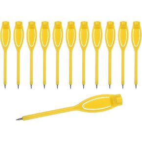 Patikil 2H أقلام الرصاص ، 12 Pack Golf Trade Pencils مع Eraser Mechanical Plastic Bulk for Sport Games Meeting ، Yellow