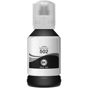 PRINTERWORLD 502 Ultra-high Capacity Refill Ink Bottle Black Replacement for Epson 502 Black Ink Refill Bottles (Not Sublimation Ink), Black 127mL, 1 Bottles