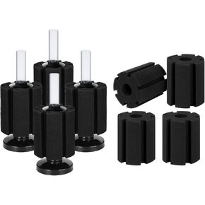 AQUANEAT Aquarium Bio Sponge Filter up to 50Gal 4pcs Bundle with 4pcs Sponge Filter Replacement