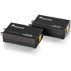 Comtrend G.hn Ethernet Over Coax Adapter | 2 Gbps, Fast and Secure Network Performance, Online Gaming and Streaming in Hard-to-Reach Locations, 2 Units (GCA-7000-KIT)