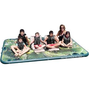 Island Hopper Lakeside Tropical Graphics Series 10ft x 6ft منصة المياه القابلة للنفخ