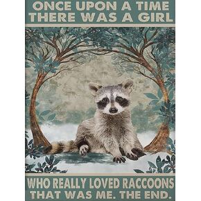 YEEIFFD 5D Diamond Painting Kits Who Really Loved Raccoon Diamond Art Kits Perfect for Gift Home Office Wall Art Decor 12x16 Inches