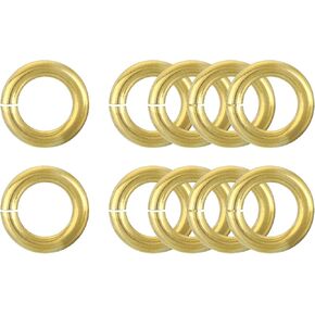 uxcell Open Jump Rings, Brass Jump Ring Connectors O Rings for Necklaces Bracelet Jewelry Making Keychain DIY Craft