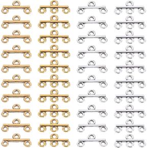 ARTIBETTER 40pcs DIY Jewelry Making Clasps Necklace Bracelet Alloy Clasps Chain Connectors for Creative Craft Projects Multi-use Jewelry Supplies