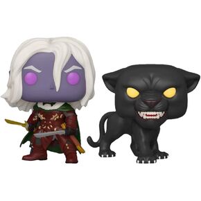 فونكو بوب! الألعاب: Dungeons & Dragons - Drizzt do'urden مع Guenhwyvar 2 Pack Exclusive [Sold Out!]