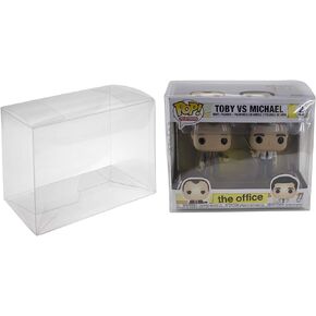 Plastic Box Protector Cases Compatible with Funko Pop! 2-Pack and VYNL Figures Clear .50mm (10 Pack)
