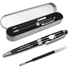 BLUPARK Graduation Gift for Graduates Inspirational Pen And So The Adventure Begins Ballpoint Pen for 2024 Students (and So The Adventure Begins)