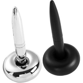 NUOBESTY 2pcs Maglev Ballpoint Pens Magnetic Floating Fidget Pen for Office Counter Writing Signature