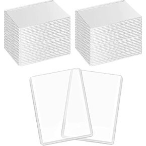 100 SHAD CARD SLEEVES Top Loaders للبطاقات 3 "× 4" حماة بطاقة البيسبول