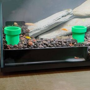 Fish Shrimp Cave Aquarium Tunnel, Shrimp Hides for Aquarium, Fish Tank Accessories Decorations, Fish Cave Hideout for Aquarium