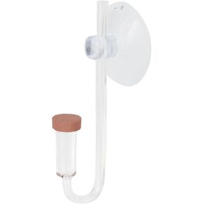 GLOGLOW Co2 Diffuser, Transparent Acrylic CO2 Diffuser Atomizer Bubble Counter with Suction Cup for Aquarium Plants Water GrassAir Pump Accessories