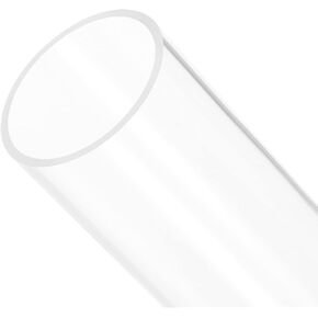 Clear Acrylic Pipe Rigid Round Tubing, [for Aquarium, Crafts, Lighting Tube] - 36mmx40mm/12"