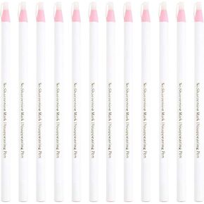 12Pcs Fabric Markers Heat Erase Pencils Fabric Erasable Pencil for Tailor Dressmaker Craft Marking Sewing Accessories