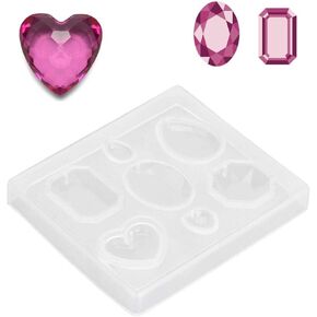 ZJchao Jewelry Casting, Faceted Clear Silicone for Jewelry for Jewelry Craft Making