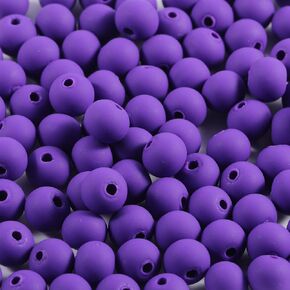 250Pcs Purple Clay Beads for Bracelets Making, 6mm Round Beads for DIY Necklace Earring Making Kit in Kuwait
