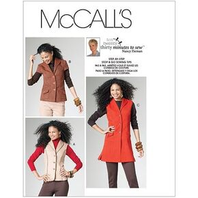أنماط McCall M6169 تفتقد سترات غير مقدمة على طول 2