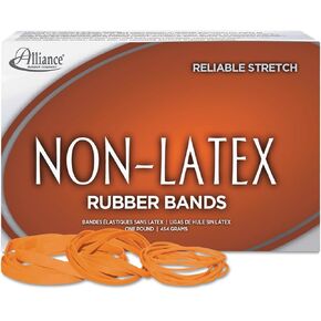 التحالف 37336 نطاقات مطاطية غير لاتكس ، SZ. 33 ، Orange ، 3 1/2 × 1/8 ، 720 نطاقات/مربع 1 رطل