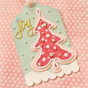 KSCRAFT Christmas Tree Cookie Shaker Metal Cutting Dies Stencils for DIY Scrapbooking Decorative Embossing DIY Paper Card