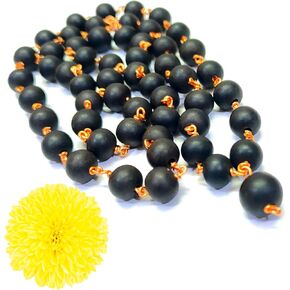 Karungali Malai Copper Original 8mm | Karungali Malai Copper 8mm 54 Beads, Ebony Wood, 1 Piece