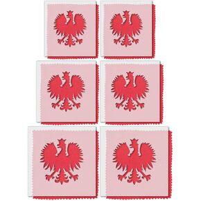 Stencil Stop Polish Eagle Stencil - Reusable for DIY Projects, Painting, Drawing, Crafts - 14 Mil Mylar Plastic (2", 3", and 4", 2 Each)