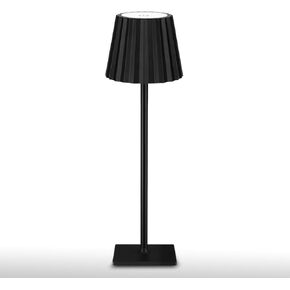 Portable Metal Desk Lamp,3-Color Touch Control, Rechargeable Battery - Ideal Bedside Lamp for Bedroom Nightstand (Light Black)