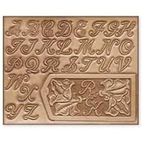 Tandy Leather 1 "قالب الأبجدية البلاستيكية 72283-00