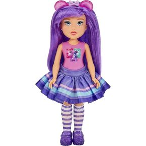MGA Entertainment Dream Bella Little Candy Princess Aubrey ، Gummy Bear Candy Scated 5.5 "Doll ، Scratch 'N Sniff ، Hong Purple Hair ، Beadband ، 4 Fashion Associat