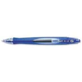 الطيار: G6 GEL Retractable Roller Pen ، الحبر الأزرق ، غرامة ، 0.70 مم -: - تباع كحزمان من - 1 - / - إجمالي 2 لكل منهما