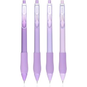 EooUooIP 0.5 mm Quick-Drying Black Ink Writing Smooth Love Click Core Gel Pen, High-End Bullet Tip Silicone Sheath Series, Suitable for Diary Notes and School Supplies.