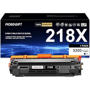 218x استبدال خرطوشة الحبر السوداء عالية العائد لـ HP 218x W2180X 218A W2180A | متوافق مع HP Color LaserJet Pro 3201DW MFP 3301FDW 3301SDW 3301CDW الطابعة (بدون رقاقة)