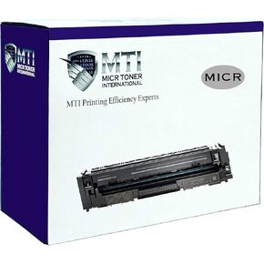 MTI 206A MICR Toner Compatible Replacement for HP 206A 206X W2110A for M255dw M255nw MFP M282nw M283cdw M283fdn M283fdw Check Printer Cartridge with New Chip