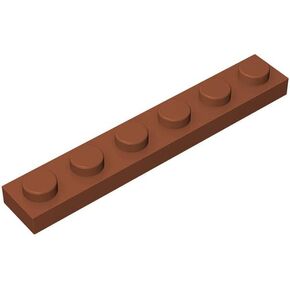 Classic Building Plate 1x6, 100 Piece, Compatible with Lego Parts and Pieces 3666, Creative Play Set - 100% Compatible with All Major Brick Brands(Colour:Green)
