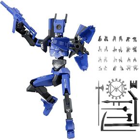 Sentinel 13 Action Figure Sixth Generation Dummy 13 Magnetic T13 Articulated Multi-Jointed Movable Robot PVC Model with Rotating Bearing Luxury Multi Weapon Accessories DIY Sticker (Red) in Saudi Arabia