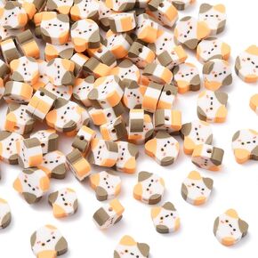 100pcs/box مصنوعة يدويا الفراشة السائبة حبات الطين بوليمر الطين ل DIY قلادة قرط المجوهرات صنع المجوهرات - 8x12mm