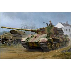 Hobby Boss 084531 Pz.Kpfw.VI Sd.Kfz.182 Tiger II (Henschel 1944 Production) with Zimmerit Plastic Model Kit, Coloured