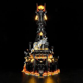 BRIKSMAX Light Kit for Lego-10333 Barad-dur - Compatible with Lego Icons Lord of The Rings Building Set- Not Include Lego Set