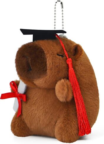 TXDRA 2025 التخرج Capybara Plush Keychain - سلسلة مفاتيح أفخم ناع in Kuwait