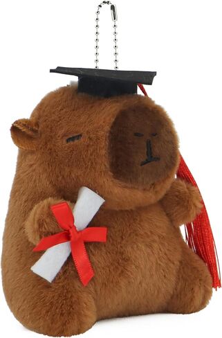 TXDRA 2025 التخرج Capybara Plush Keychain - سلسلة مفاتيح أفخم ناع in Kuwait