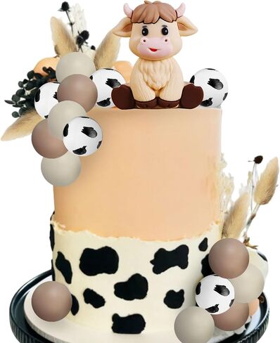 JeVenis Highland Cow Cake Decorations Baby Shower Birthday Cake Topper for Party Favors Highland Cow Birthday Party Supplies in Saudi Arabia