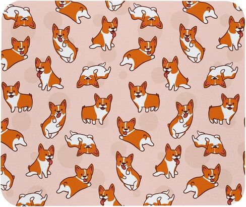 Funny Corgi Dog Mouse Pad with Non-Slip Rubber Base for Wireless Mouse, Computers, Laptop, Office in Saudi Arabia