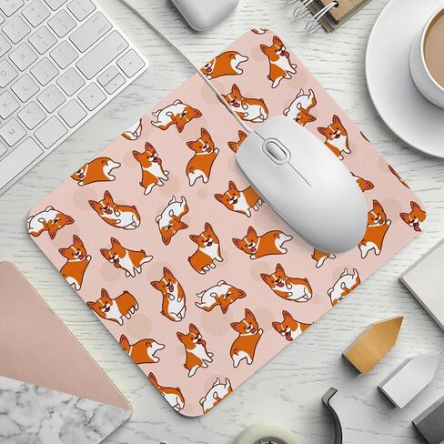Funny Corgi Dog Mouse Pad with Non-Slip Rubber Base for Wireless Mouse, Computers, Laptop, Office in Saudi Arabia