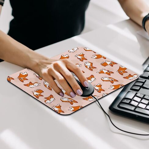 Funny Corgi Dog Mouse Pad with Non-Slip Rubber Base for Wireless Mouse, Computers, Laptop, Office in Saudi Arabia
