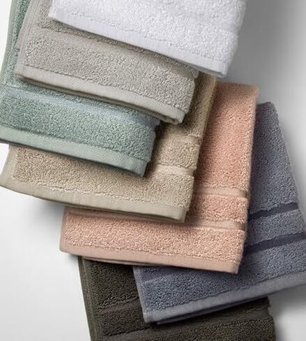 Cariloha Washcloth | Harbor Gray | 12"x12" | Turkish Cotton & Viscose Material Blend | Extra Smooth and Highly Absorbent in Saudi Arabia