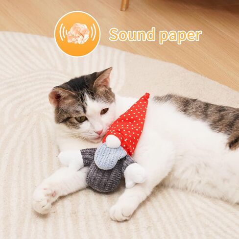 Cat Toys Saury Fish, 3 Pack Catnip Toys Bell Inside Soft and Durable, Interactive Cat Kicker Toys for Indoor Kitten Exercise 9.05 Inches for All Breeds in Kuwait