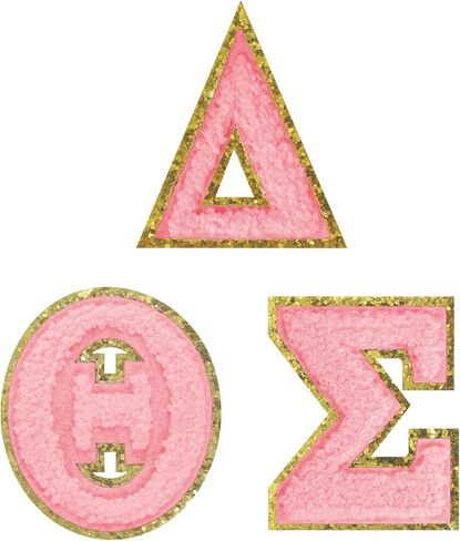 3pcs phi patches patches beta peta on patches sigma white chenille patches perfect perfect perfors phicks white white onts patches for beans calting hats facs repair repair craft in Kuwait